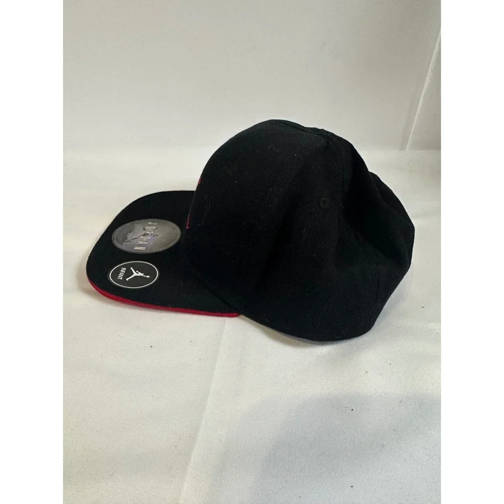 Jordan Infant Black Red Logo Adjustable Hat‎ Cap Baby Toddler